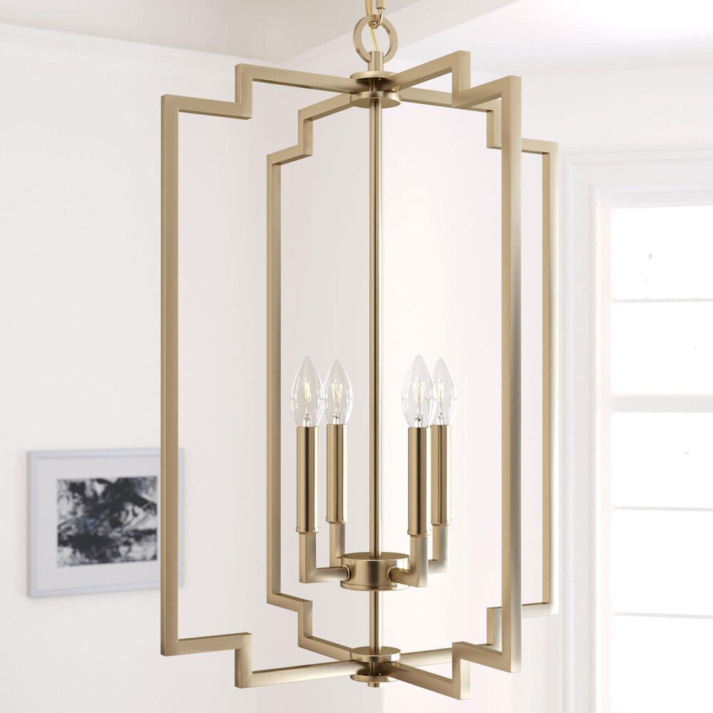 Hunter Zoanne 4-Light Pendant in Alturas Gold, , large