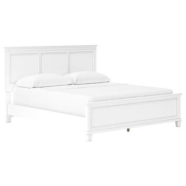 Ashley Fortman California King Panel Bed in White, , large