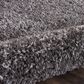 Nourison Luxe Shag 2"2" x 7"6" Charcoal Runner, , large
