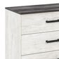 Ashley Shawburn 6-Drawer Dresser in Whitewash and Charcoal Gray, , large