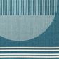 Surya Alfresco 2"5" x 11"10" Marine Blue, Light Silver, Slate Blue and Metallic Silver Indoor/Outdoor Runner, , large