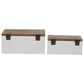 Maple and Jade Box in Natural Brown and White (Set of 2), , large