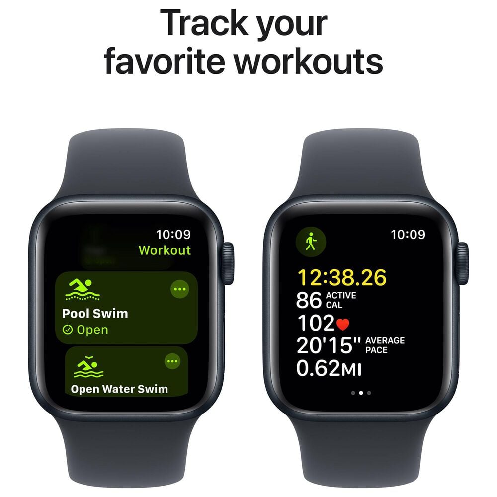 Apple Apple Watch SE GPS Smartwatch 40mm Aluminum in Midnight, , large