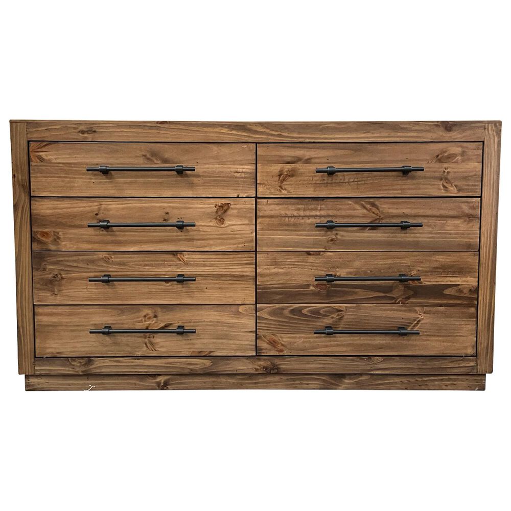 Woodland &amp; Co Regal Queen Bed with Dresser and Nightstand in Brown, , large