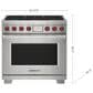 Wolf Appliances 6.3 Cu. Ft. Freestanding Dual Fuel Range with Natural Gas in Black, , large