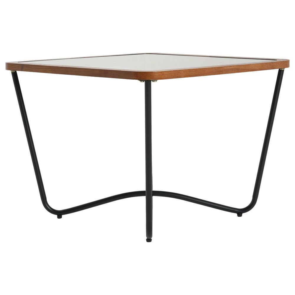 Hearth and Haven Modern Square Coffee Table in Brown and Black, , large
