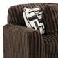 Ashley Midnight-Madness 3-Piece Symmetrical Sectional with Double Chaise in Chocolate, , large