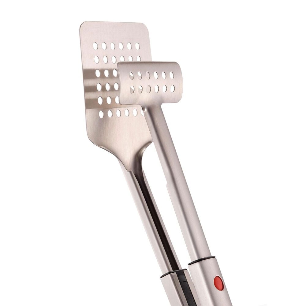 Joseph Joseph GrillOut BBQ Turner Tongs with Retractable Head in Stainless Steel, , large