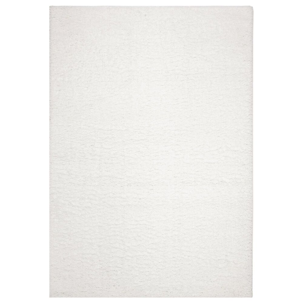 Safavieh August Shag AUG900A 5"3" x 7"6" White Area Rug, , large