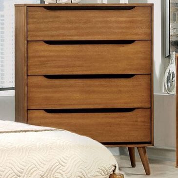 Furniture of America Lennart 4-Drawer Chest in Oak, , large