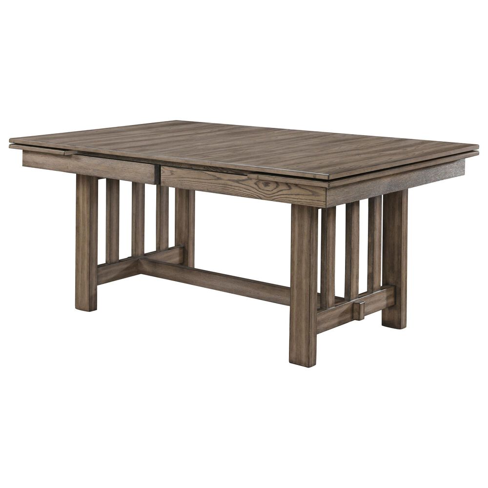 New Heritage Design Harrisburg 5-Piece Rectangular Dinning Set in Rich Walnut Brown, , large
