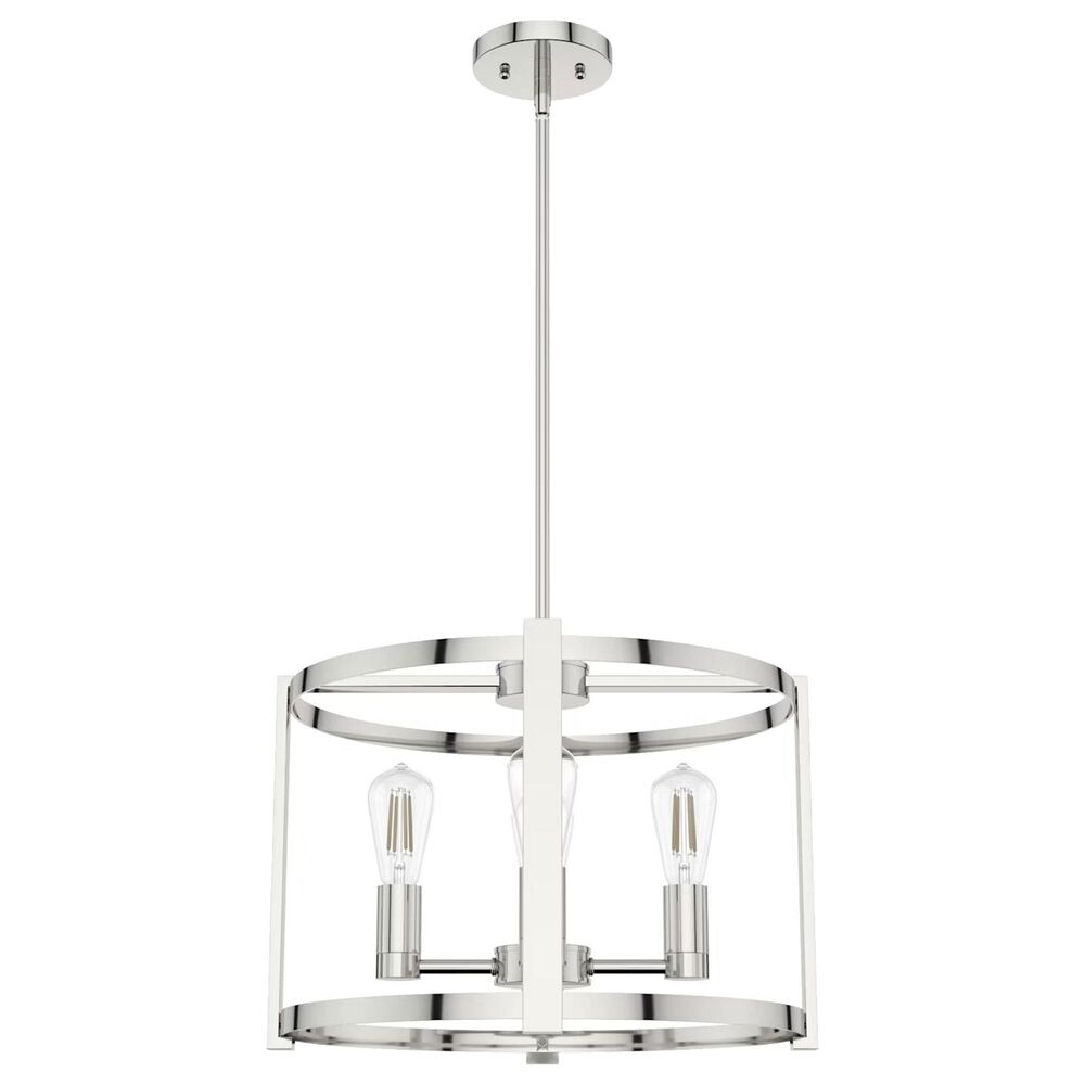 Hunter Astwood 18" 4-Light Chandelier in Polished Nickel, , large
