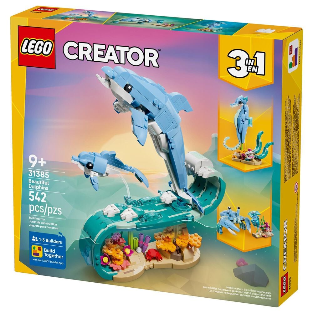 LEGO Creator Sea Animals - Beautiful Dolphins Building Set, , large