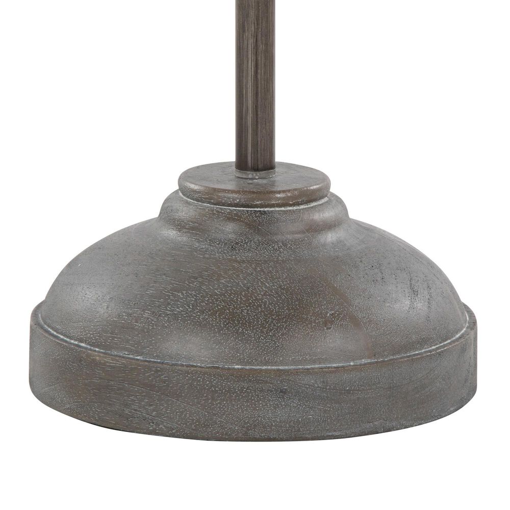 LumiSource Griffin Polyresin Floor Lamp in Grey, , large