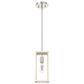 Hunter Squire Manor 1-Light Mini Pendant in Brushed Nickel and Bleached Wood, , large