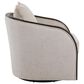 LumiSource Gemma Swivel Accent Chair in Sand, , large