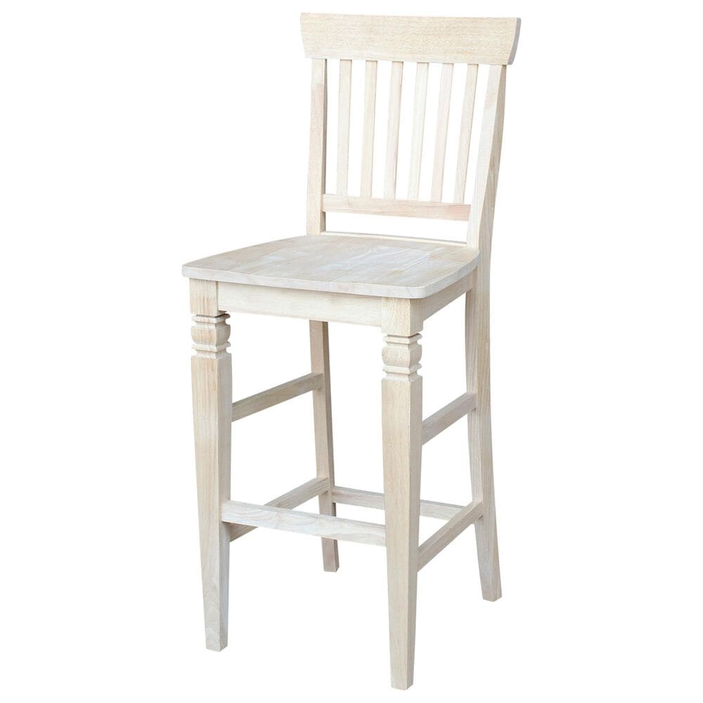 International Concepts Seattle 30" Bar Stool in Unfinished, , large