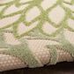 Nourison Aloha ALH05 2"3" x 8" Ivory and Green Indoor/Outdoor Runner, , large
