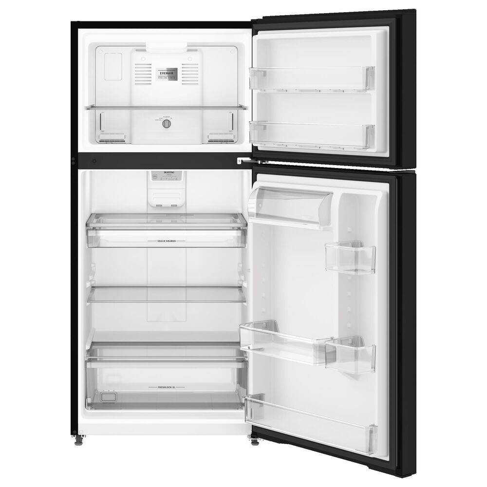Maytag 19 Cu. Ft. Top Freezer Refrigerator with Garage Mode in Black, , large