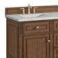 James Martin Vanities Lorelai 60" Double Vanity in Mid-Century Walnut with 3 cm Victorian Silver Quartz Top, , large