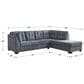 Ashley Marleton 2-Piece Right Facing Sectional with Chaise in Denim, , large