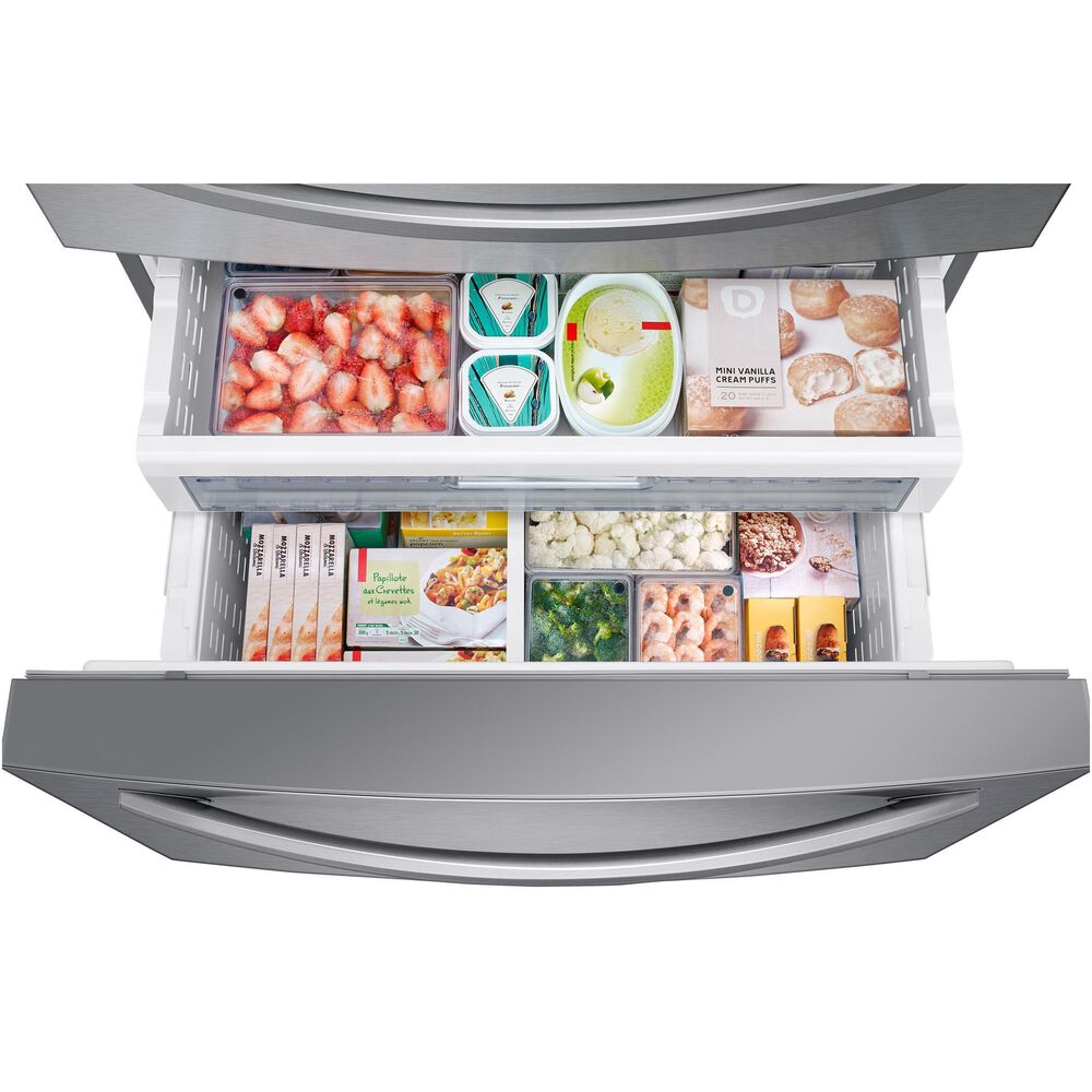 Samsung 4-Door French Door Refrigerator with Twin Cooling Plus in Stainless Steel, , large