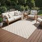 ROW by Oriental Weavers Zarina Ivory and Beige 5"3" x 7"3" Indoor/Outdoor Area Rug, , large