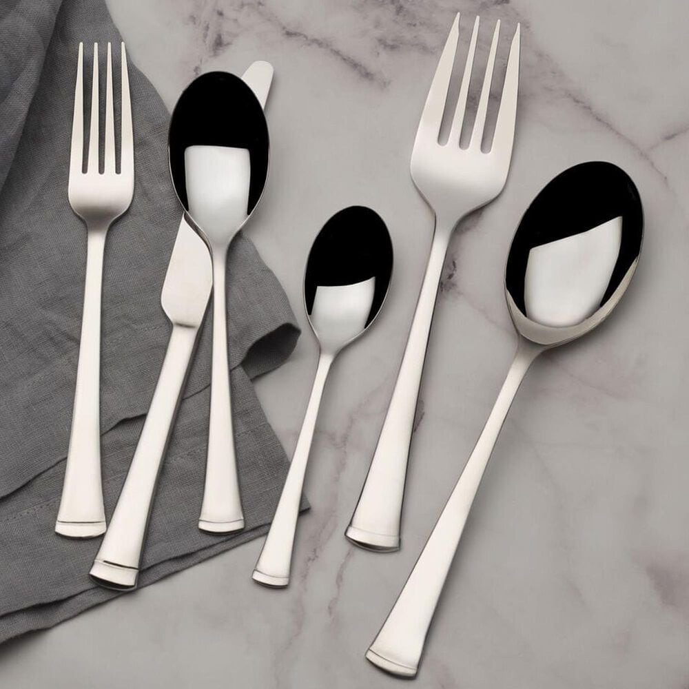 Lifetime Brands Conley 34-Piece Flatware Set in Stainless Steel, , large