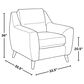 LumiSource Carly Accent Chair in Blue, , large