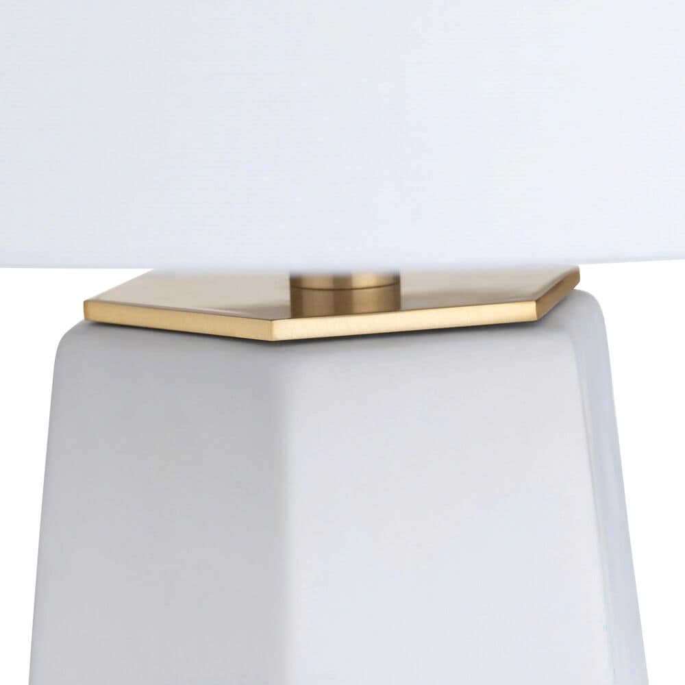 Crestview Collection Spencer Table Lamp in White, , large
