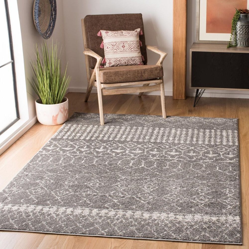 Safavieh Tulum Transitional 6&#39; x 9&#39; Grey and Ivory Area Rug, , large