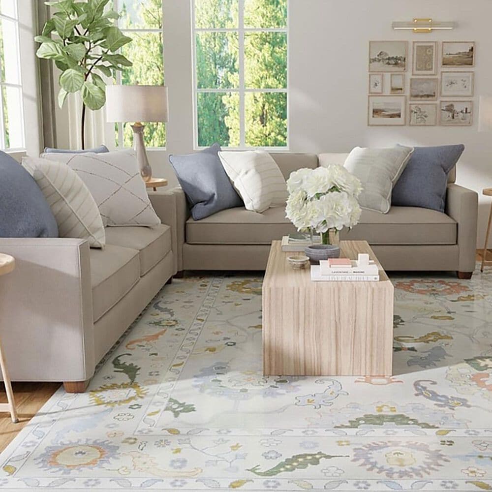 Feizy Karina 3&#39;6&quot; x 5&#39;6&quot; Gray and Multicolor Area Rug, , large