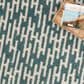 Central Oriental Tulsa Gordie 7"10" x 9"10" Aqua and White Sand Area Rug, , large