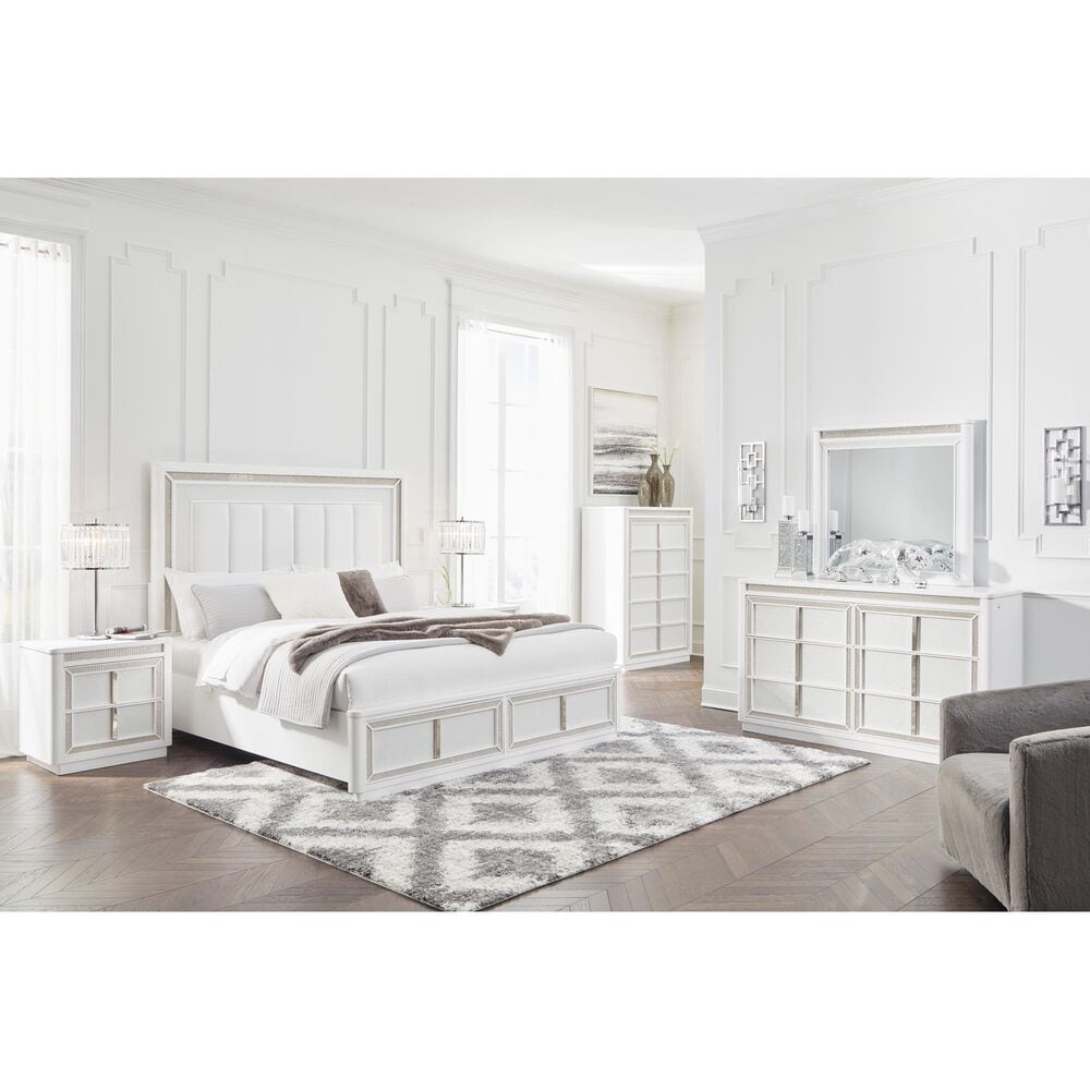 Millenium Chalanna 6-Drawer Dresser and Mirror in White, , large