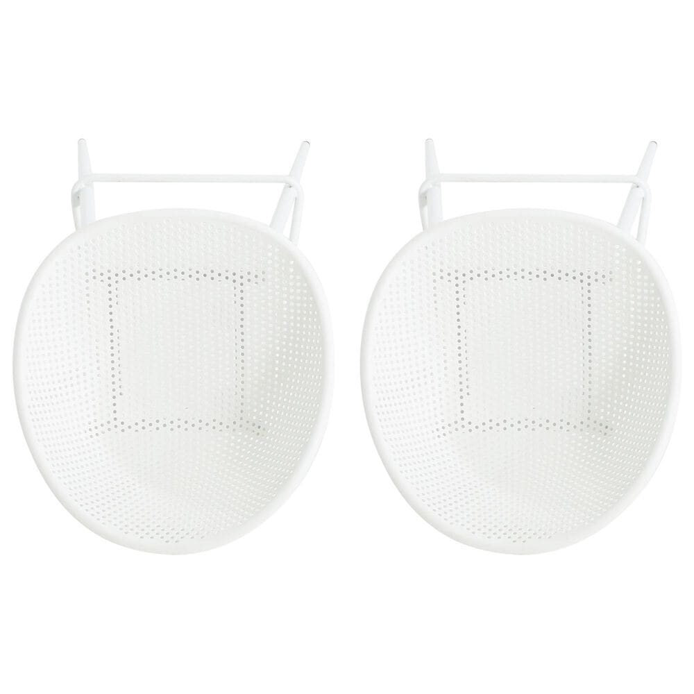Hearth and Haven Gable Outdoor Barstool with Metal Frame in White (Set of 2), , large