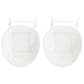 Hearth and Haven Gable Outdoor Barstool with Metal Frame in White (Set of 2), , large