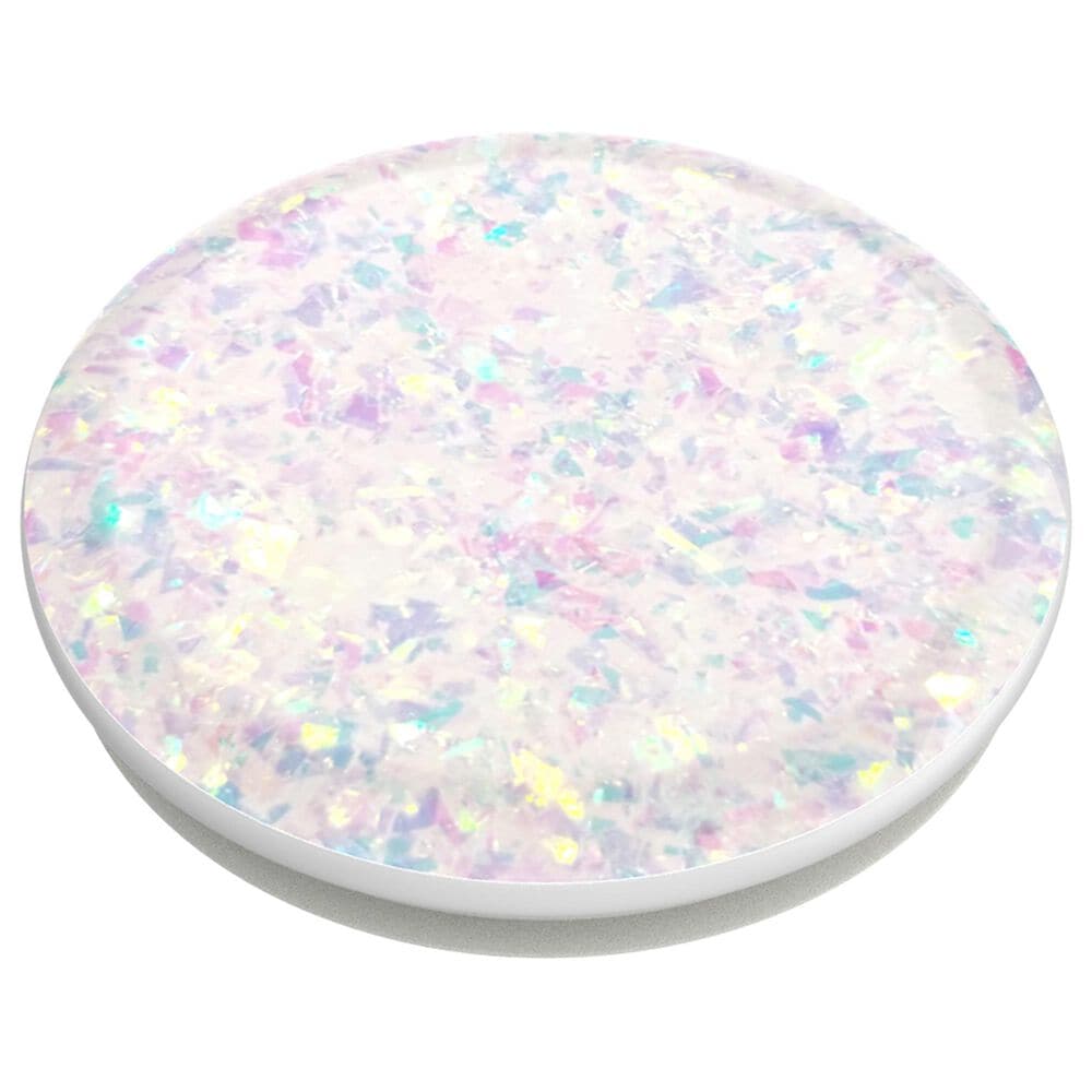 PopSockets PopGrip Premium Swappable Device Stand and Grip - Iridescent Confetti White, , large