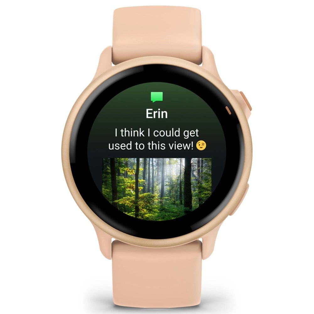 Garmin Vivoactive 6 Smartwatch 42mm Pink Dawn Aluminum Case with Pink Dawn Band, , large