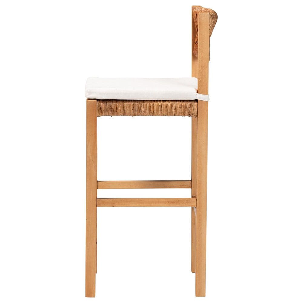 Baxton Studio Pava Bar Stool in Honey, , large