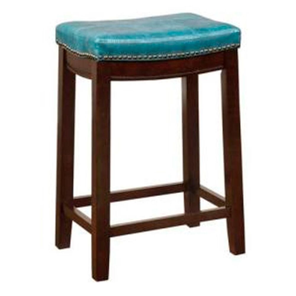 Linden Boulevard Claridge Counter Stool in Blue, , large