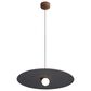 Golden Lighting Faroe 24" 1-Light LED Pendant in Coffee and Black, , large