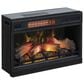 at HOME Cantilever 60" TV Stand with Fireplace Insert in Black, , large