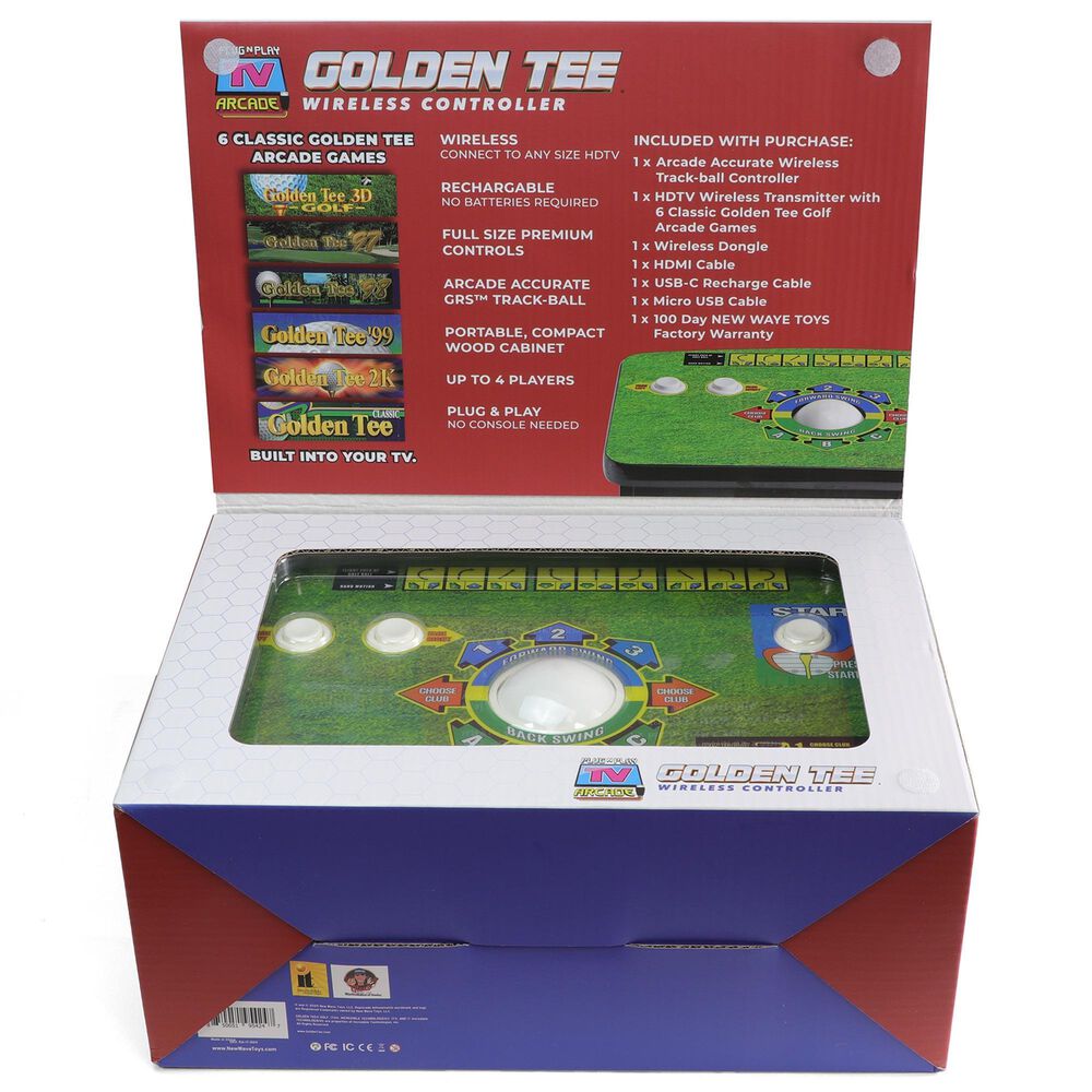 New Wave Golden Tee Plug and Play Wireless Controller in Multicolor, , large