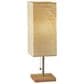 Adesso Dune Table Lamp in Natural and Brushed Steel, , large