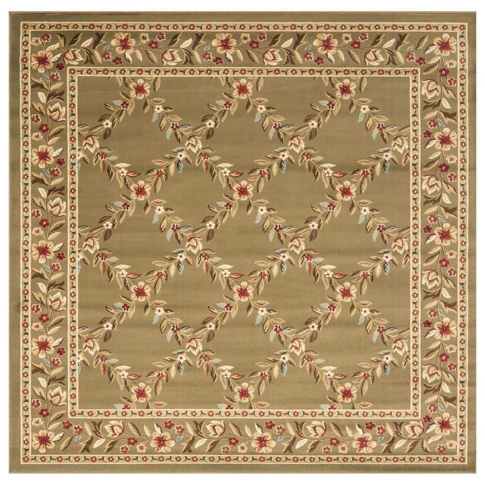 Safavieh Lyndhurst LNH557 6"7" Square Green Area Rug, , large