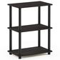 HOMLUX Turn-N-Tube 3-Tier Storage Shelf in Espresso and Black, , large