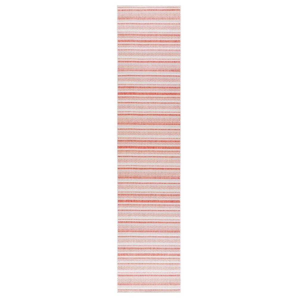 Surya Eagean EAG-2423 Rust, Ivory, Dusty Pink and Dusty Coral 2"7" x 12" Indoor/Outdoor Runner, , large