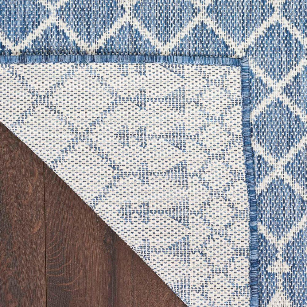 Nourison Positano Southwestern Navy Blue 6&#39; x 9&#39; Indoor/Outdoor Area Rug, , large