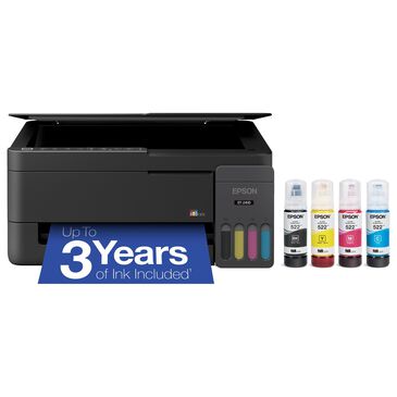 Epson EcoTank ET-2410 Wireless All-in-One Color SuperTank Printer in Black, , large