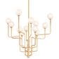 Troy Lighting Onyx 12-Light Chandelier in Vintage Gold Leaf, , large